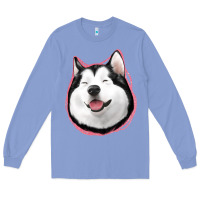 Colony Blue husky Long Sleeve Tee - Jasminsmagicworld