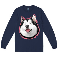 Navy husky Long Sleeve Tee - Jasminsmagicworld