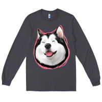 Smoke husky Long Sleeve Tee - Jasminsmagicworld