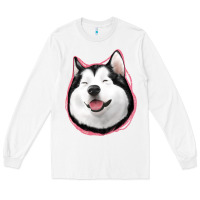 White husky Long Sleeve Tee - Jasminsmagicworld