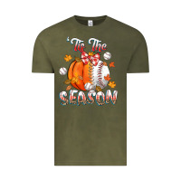 Vintage Olive its the season baseball Vintage Tee - CowGirlArtShop