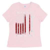 Bubblegum Pink That_s What I Do I Fix Stuff And I Know Things American Flag Ladies Tee - trangStudio