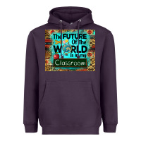 Plum the future of the world is in my classroom mousepad Heavyweight Hoodie - BarkalooDesign