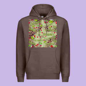 The Grinch Seamless Premium Hoodie Designed By Cowhidedigitalart