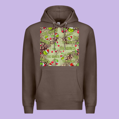 The Grinch Seamless Premium Hoodie Designed By Cowhidedigitalart