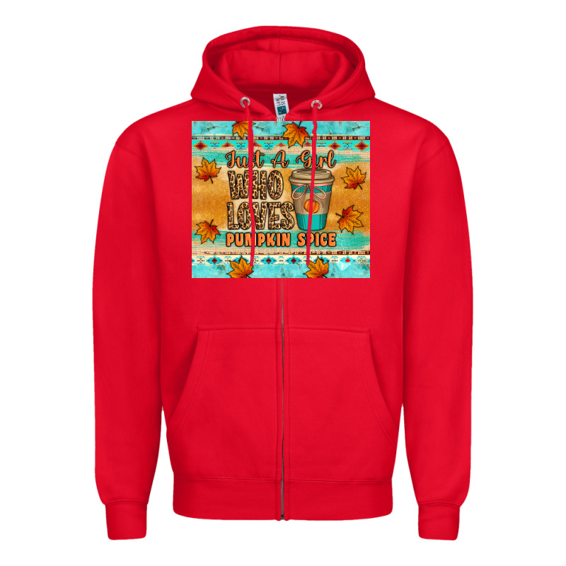Just A Girl Who Loves Pumpkin Spice Tumbler Zipper Hoodie by Artiststas | Teevron