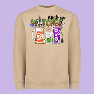 Drink Up Witches Heavyweight Sweatshirt Designed By Cowhidedigitalart