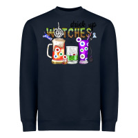 Navy Drink Up Witches Heavyweight Sweatshirt - CowhideDigitalArt