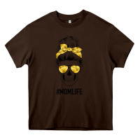 Chocolate Brown Yellow Flower Mom Skull Heavy Core Tee - Bettercallsaul