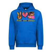 Cobalt peace love donuts Urban Hoodie - AdoDesignShop