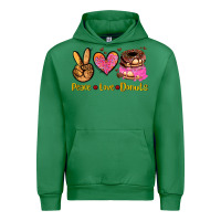 Emerald peace love donuts Urban Hoodie - AdoDesignShop