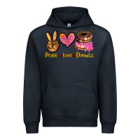 Navy peace love donuts Urban Hoodie - AdoDesignShop