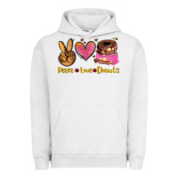 Pigment Lunar Rock peace love donuts Urban Hoodie - AdoDesignShop