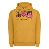 Pigment Peanut Butter peace love donuts Urban Hoodie - AdoDesignShop