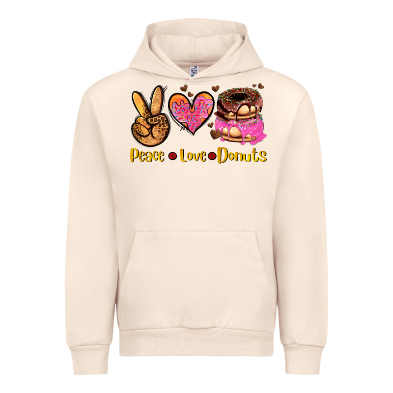 Peace Love Donuts Urban Hoodie by AdoDesignShop | Teevron