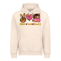 Sandshell peace love donuts Urban Hoodie - AdoDesignShop