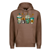 Chestnut sunflowers coffee cups Premium Hoodie - Jasminsmagicworld