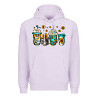 Lilac sunflowers coffee cups Premium Hoodie - Jasminsmagicworld