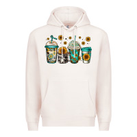 Pale Pink sunflowers coffee cups Premium Hoodie - Jasminsmagicworld