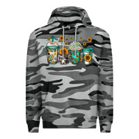 Slate Camo sunflowers coffee cups Premium Hoodie - Jasminsmagicworld