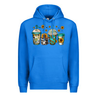 True Royal sunflowers coffee cups Premium Hoodie - Jasminsmagicworld