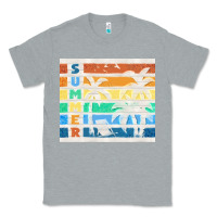 Heather Grey retro summer Classic Tee - TumblerDesignByShophia