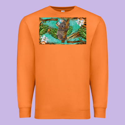 Koala Cup Premium Sweatshirt Designed By Barkaloodesign