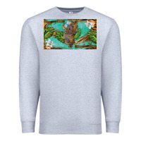Heather Grey koala cup Premium Sweatshirt - BarkalooDesign