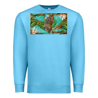Ocean Blue koala cup Premium Sweatshirt - BarkalooDesign