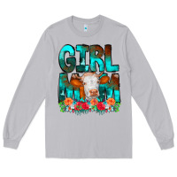 Moon Dust Girl Mom Cow Flowers Long Sleeve Tee - CowCowDesign
