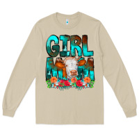 Mushroom Girl Mom Cow Flowers Long Sleeve Tee - CowCowDesign