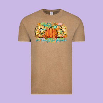With God All Things Are Possible Vintage Tee Designed By Cowgirlartshop