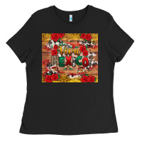 Black Viva Mexico Ladies Tee - texasbilliewilder