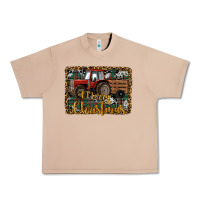 Burro Merry Christmas Tractor Urban Heavy Tee - RanaPortraitStore