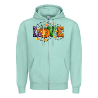 Seafoam Halloween Love Zipper Hoodie - Artiststas