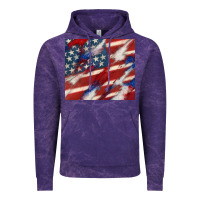 Cloud Purple American flag glitter 4th of july Vintage Hoodie - CowGirlArtShop