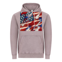 Vintage Zinc American flag glitter 4th of july Vintage Hoodie - CowGirlArtShop