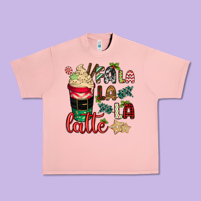 Fa La La La Latte Urban Heavy Tee Designed By Cowgirlartshop