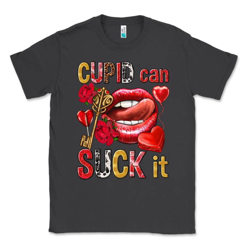 Cupid Can Suck It Valentine's Day Classic Tee by HowdyJamesFarm | Teevron