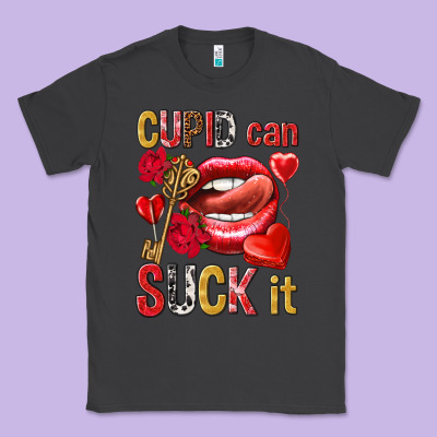 Cupid Can Suck It Valentine's Day Classic Tee Designed By Howdyjamesfarm