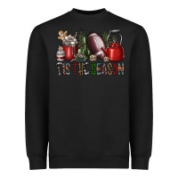 Black tis the season Heavyweight Sweatshirt - SublimationCraftShop