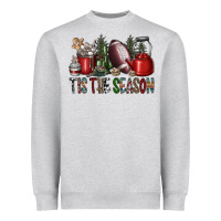Heather Grey tis the season Heavyweight Sweatshirt - SublimationCraftShop