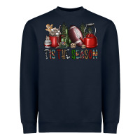 Navy tis the season Heavyweight Sweatshirt - SublimationCraftShop