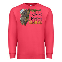 Cardinal just a girl who loves koalas Premium Sweatshirt - BarkalooDesign