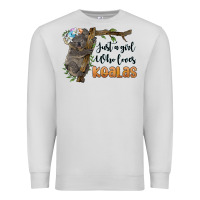 Dove Grey just a girl who loves koalas Premium Sweatshirt - BarkalooDesign