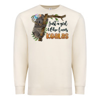 Just A Girl Who Loves Koalas Premium Sweatshirt | Teevron