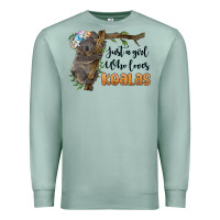 Seafoam just a girl who loves koalas Premium Sweatshirt - BarkalooDesign