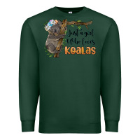 Sports Green just a girl who loves koalas Premium Sweatshirt - BarkalooDesign