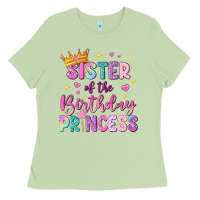Matcha sister of the birthday princess Ladies Tee - NancyCooperArtShop
