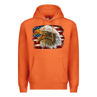 Carrot Western American Flag Eagle Premium Hoodie - LillyAllenDesigns
